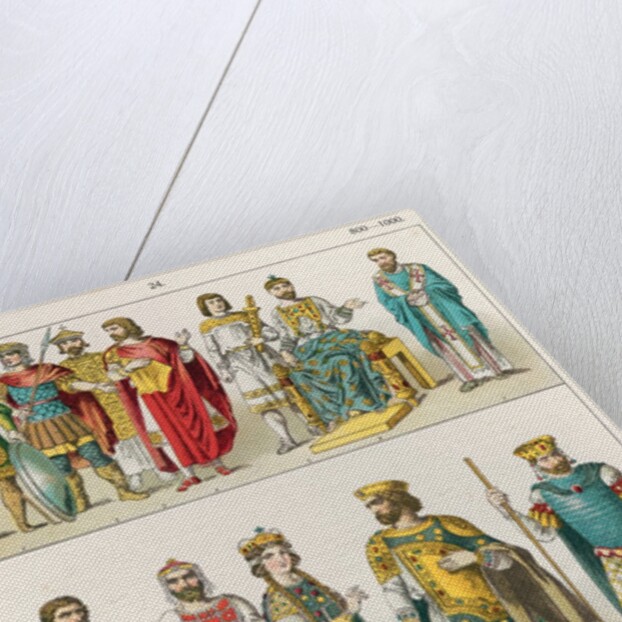 Dress at the Byzantine Court, 800-1000 by Albert Kretschmer