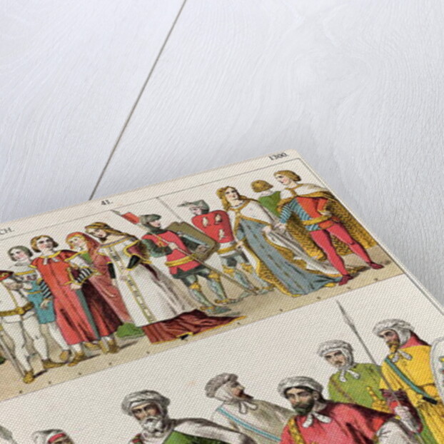 Spanish and Moorish Dress, c.1300 by Albert Kretschmer