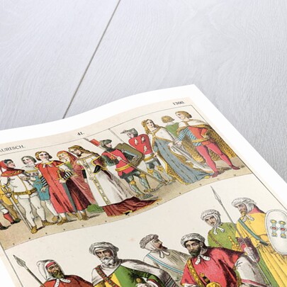 Spanish and Moorish Dress, c.1300 by Albert Kretschmer