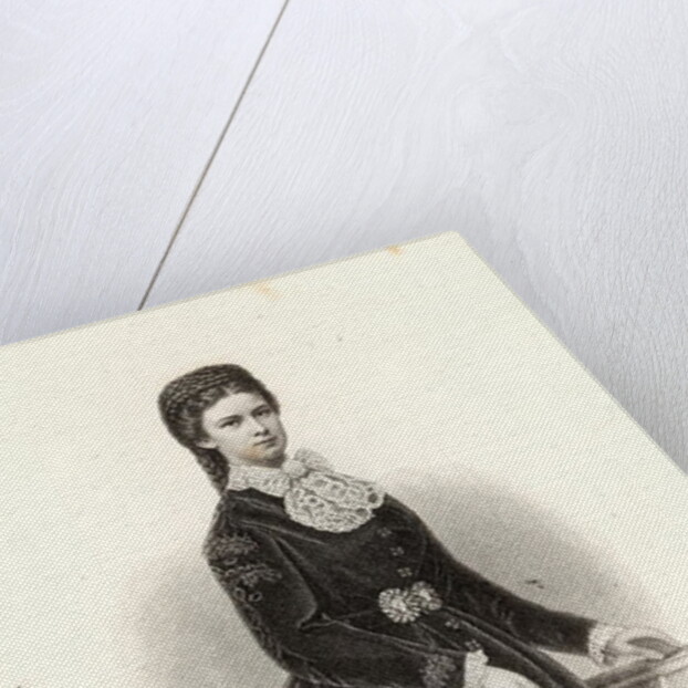 Empress Elisabeth of Austria in the 'Allgemeine Moden-Zeitung', Liepzig, 1872 by German School