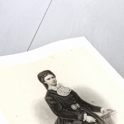 Empress Elisabeth of Austria in the 'Allgemeine Moden-Zeitung', Liepzig, 1872 by German School