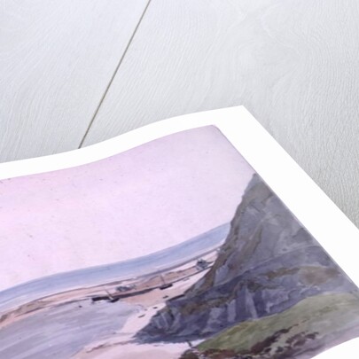 A coast scene with a harbour by John Absolon