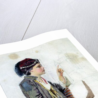 Figure of a girl in Turkish costume, 19th century by John Absolon