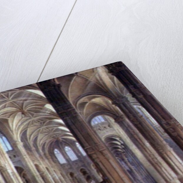 The Interior of St. Eustache, Paris, 19th century by Thomas Allom