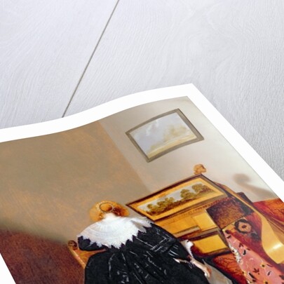 Lady seated by a Virginal by Pieter Codde