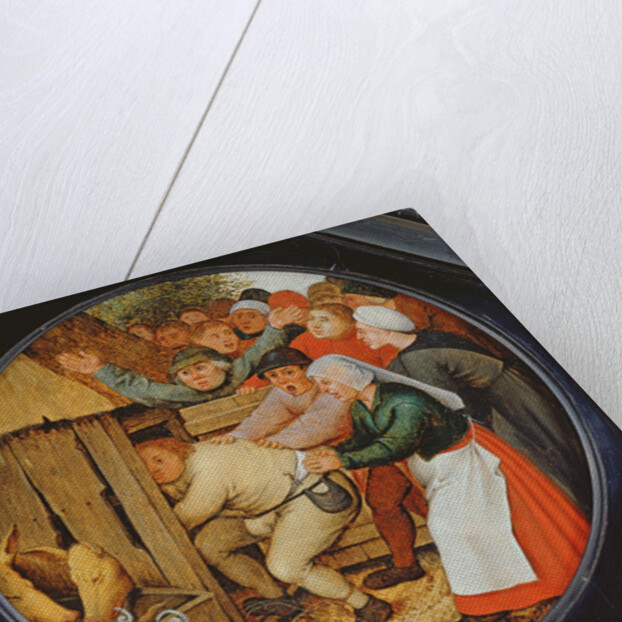 The Drunkard Pushed into the Pigsty by Pieter the Younger Brueghel