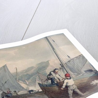 Fishing Boats Unloading by John Augustus Atkinson