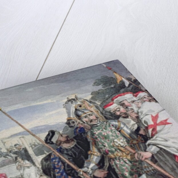 Ivanhoe by Sir Walter Scott: The death of Sir Brian de Bois-Guilbert by John Augustus Atkinson