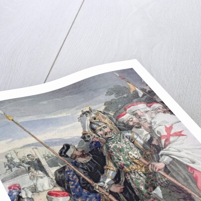 Ivanhoe by Sir Walter Scott: The death of Sir Brian de Bois-Guilbert by John Augustus Atkinson