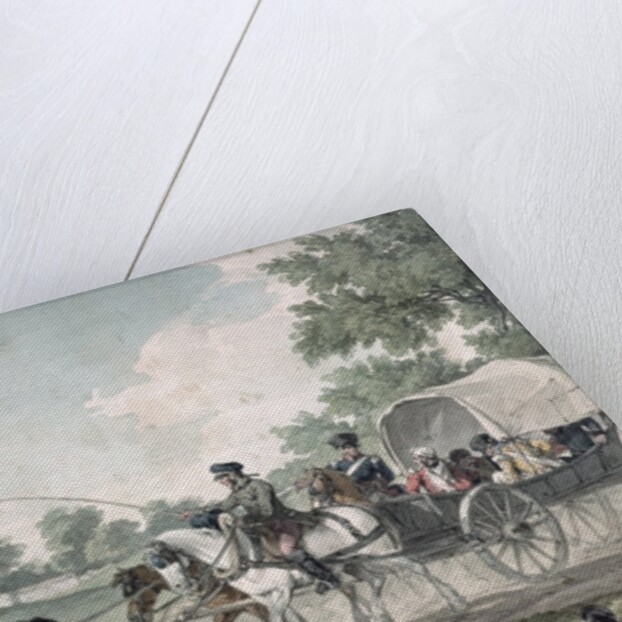 Belgian Wagon conveying Wounded from the Field after the Battle of Waterloo, 1815 by John Augustus Atkinson