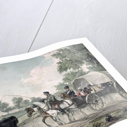 Belgian Wagon conveying Wounded from the Field after the Battle of Waterloo, 1815 by John Augustus Atkinson