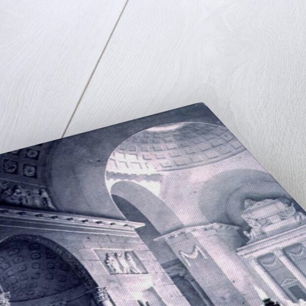 Scene in a Classical Temple: Funeral Procession of a Warrior by Joseph Charles Barrow