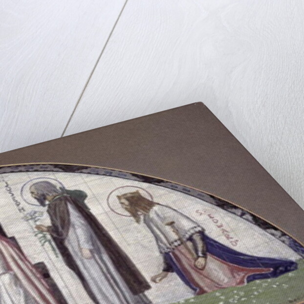 Christ Enthroned with Saints Peter, Joseph, Edward and the Virgin Mary, 1914 by Robert Anning Bell