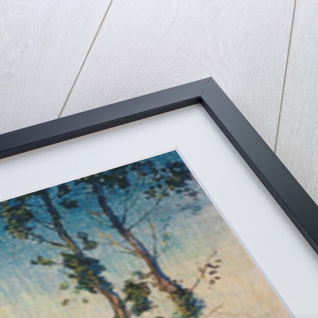 Woman with a Cow and Calf by Thomas Austen Brown