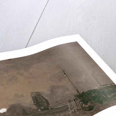 Sunderland Harbour: Moonlight, 19th century by George the Elder Chambers