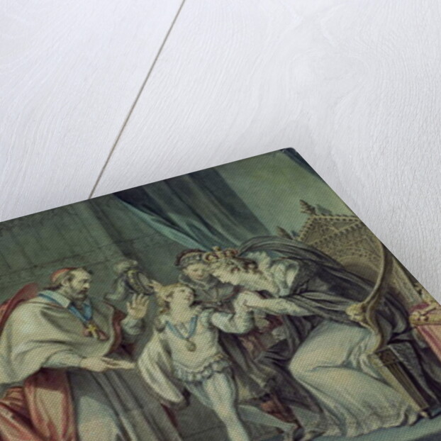 Richard, Duke of York, taking leave of his Mother, Elizabeth Woodville, in the Sanctuary, Westminster by Giovanni Battista Cipriani