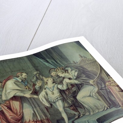 Richard, Duke of York, taking leave of his Mother, Elizabeth Woodville, in the Sanctuary, Westminster by Giovanni Battista Cipriani