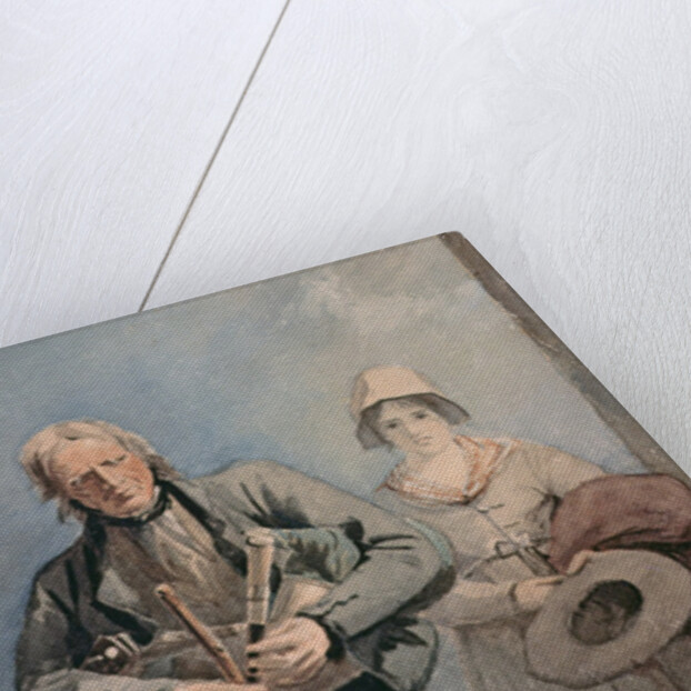 Blind Bagpipe Player by Luke Clennell