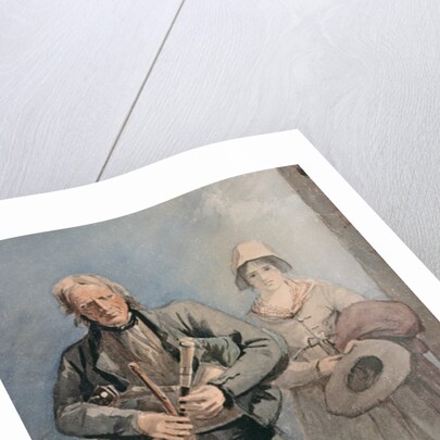 Blind Bagpipe Player by Luke Clennell