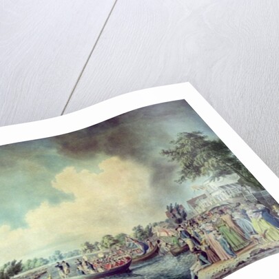 The Rowing Match at Richmond by Robert Cleveley