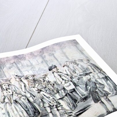 Promenaders in St.James's Park by John Collet