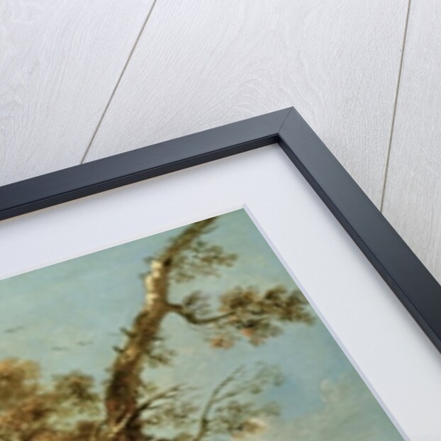 An Italianate River Landscape with Travellers by Francesco Zuccarelli