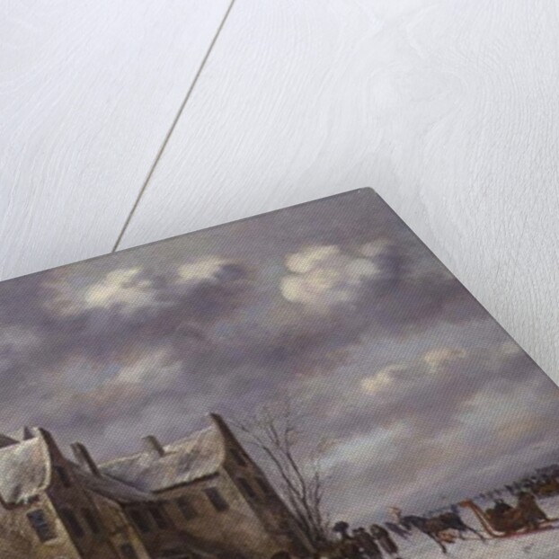 Winter Scene with View at Medemblik by Thomas Heeremans