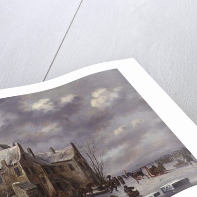 Winter Scene with View at Medemblik by Thomas Heeremans