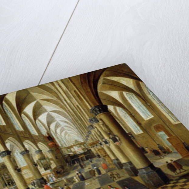 Figures gathered in a Church Interior, 17th century by Pieter the Younger Neeffs