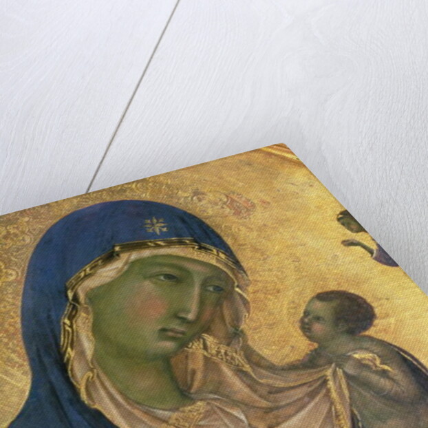 Madonna and Child with SS. Dominic and Aurea by Duccio di Buoninsegna