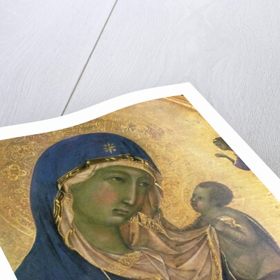 Madonna and Child with SS. Dominic and Aurea by Duccio di Buoninsegna