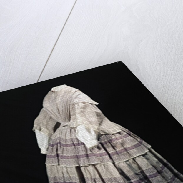 Crinoline dress, 1850-60 by English School