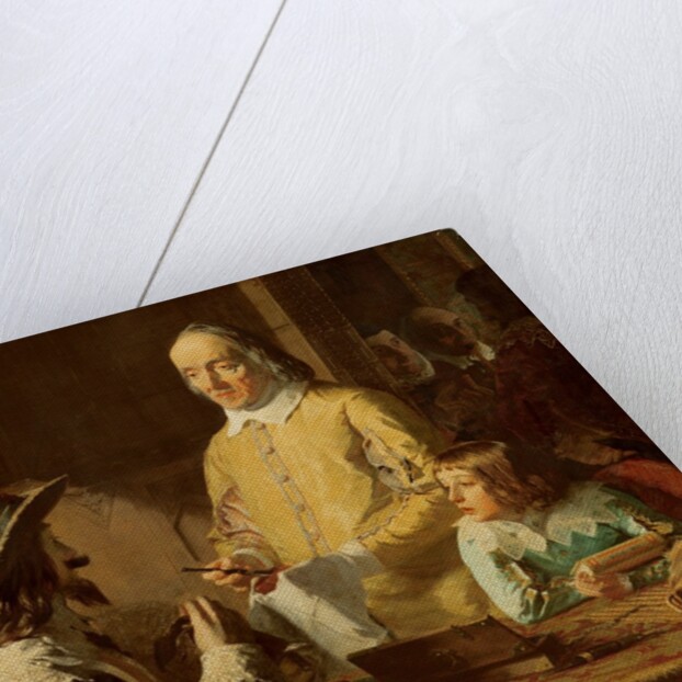 William Harvey demonstrating to Charles I his theory of the circulation of the blood, 1848 by Robert Hannah