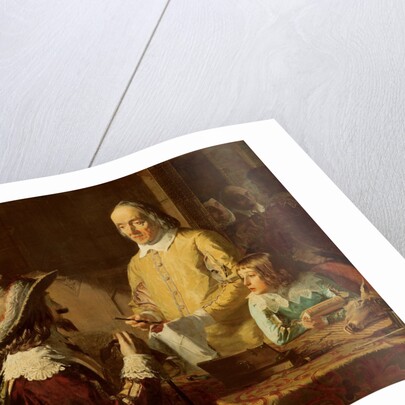 William Harvey demonstrating to Charles I his theory of the circulation of the blood, 1848 by Robert Hannah