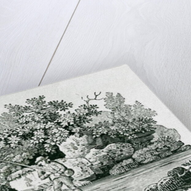 An Angler in a River Pool by Thomas Bewick