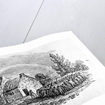 Cockfight Outside an Inn, c.1801 by Thomas Bewick