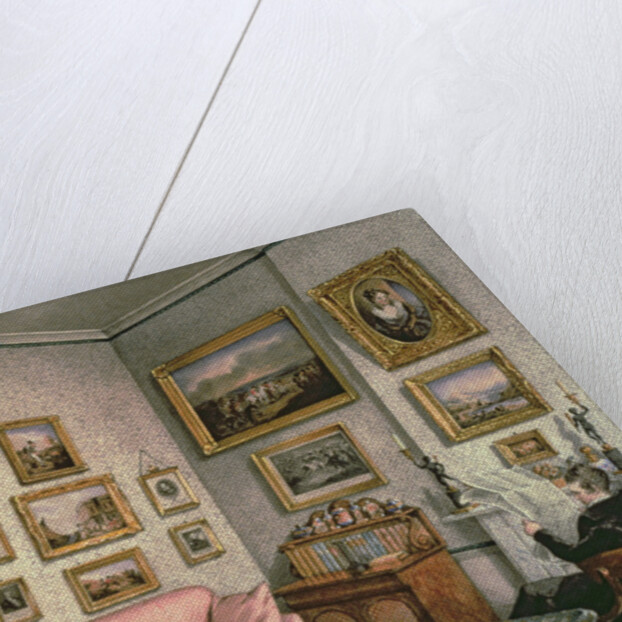 Col. Norcliffe's study at Langton Hall, c.1837 by Mary Ellen Best