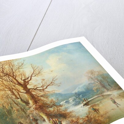 Coach and Horses in a Snowy Landscape by Guido Hampe