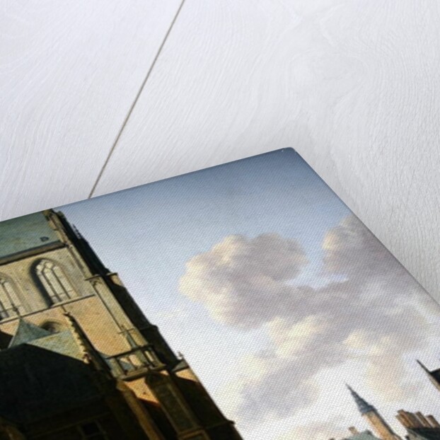 The Grote Markt, Haarlem, looking west by Gerrit Adriaensz Berckheyde