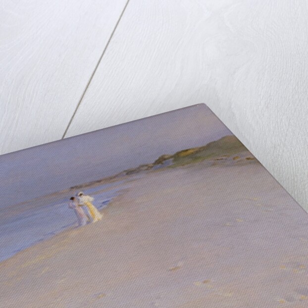 Summer evening at the South Beach, Skagen, 1893 by Peder Severin Kroyer