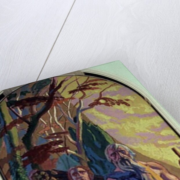 Abraham going to offer Isaac his son by Anonymous Anonymous