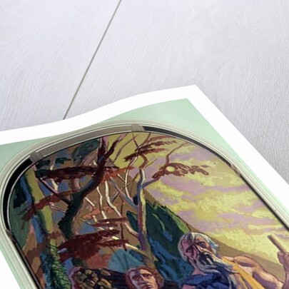 Abraham going to offer Isaac his son by Anonymous Anonymous