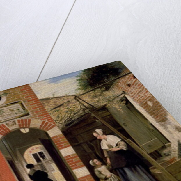 Courtyard of a house in Delft, 1658 by Pieter de Hooch