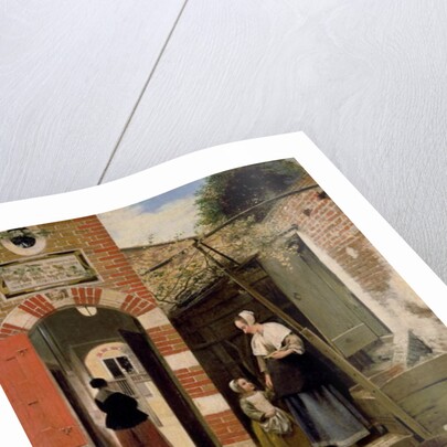 Courtyard of a house in Delft, 1658 by Pieter de Hooch