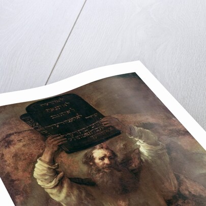 Moses Smashing the Tablets of the Law, 1659 by Rembrandt Harmensz. van Rijn
