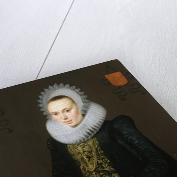 Portrait of Justina van Teylingen, 1616 by Cornelis van der Voort