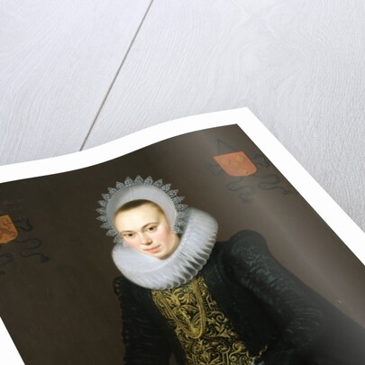 Portrait of Justina van Teylingen, 1616 by Cornelis van der Voort