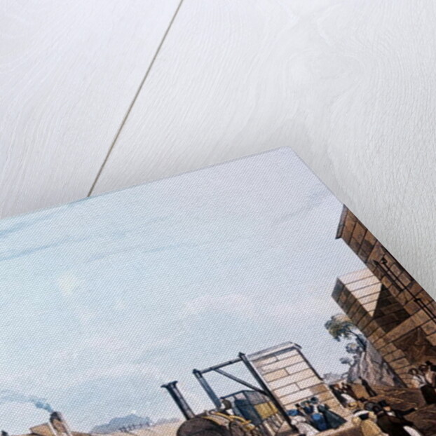 Liverpool and Manchester Railway: Taking water at Parkside, 1831 by Daniel and Robert Havell