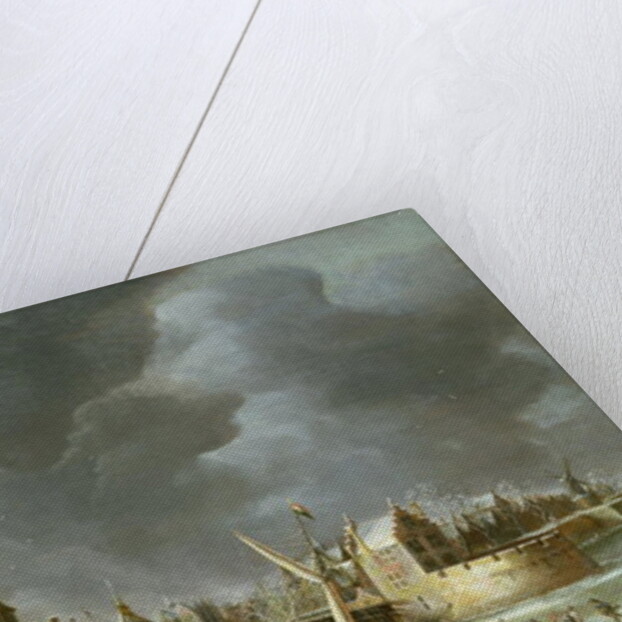 A View of the Regulierspoort, Amsterdam, in winter by Jan Abrahamsz. Beerstraten