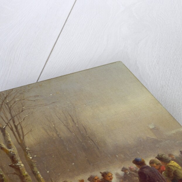 Children Skating, 19th century by Anton Doll